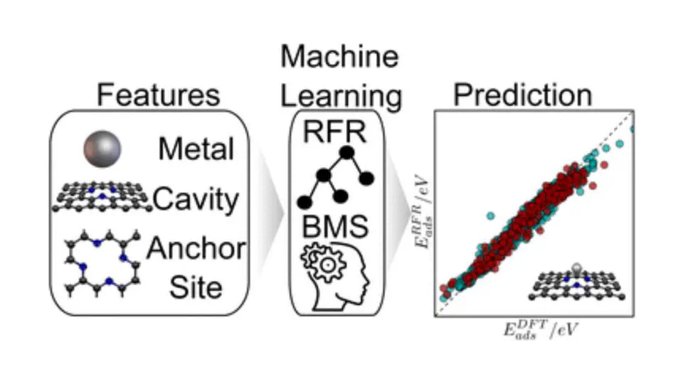 A generalized model for estimating adsorption energies of single atoms on doped carbon materials